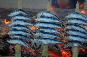 Tour in Andalusia, sardine arrosto