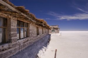 Un muro dell'hotel di sale in Bolivia